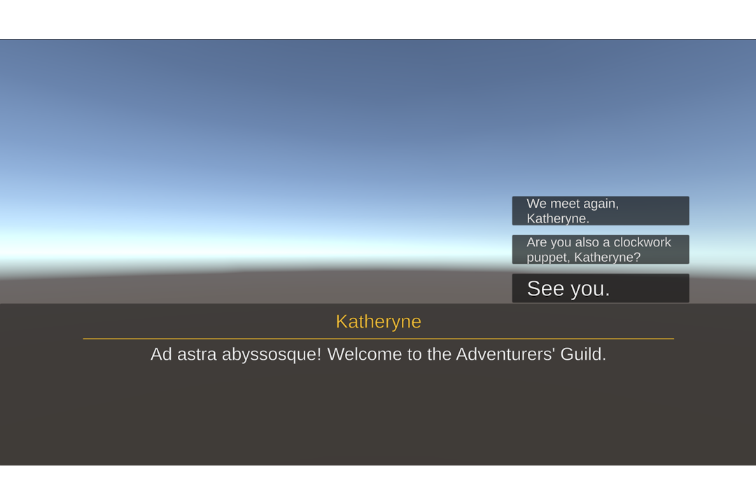 Dialogue UI